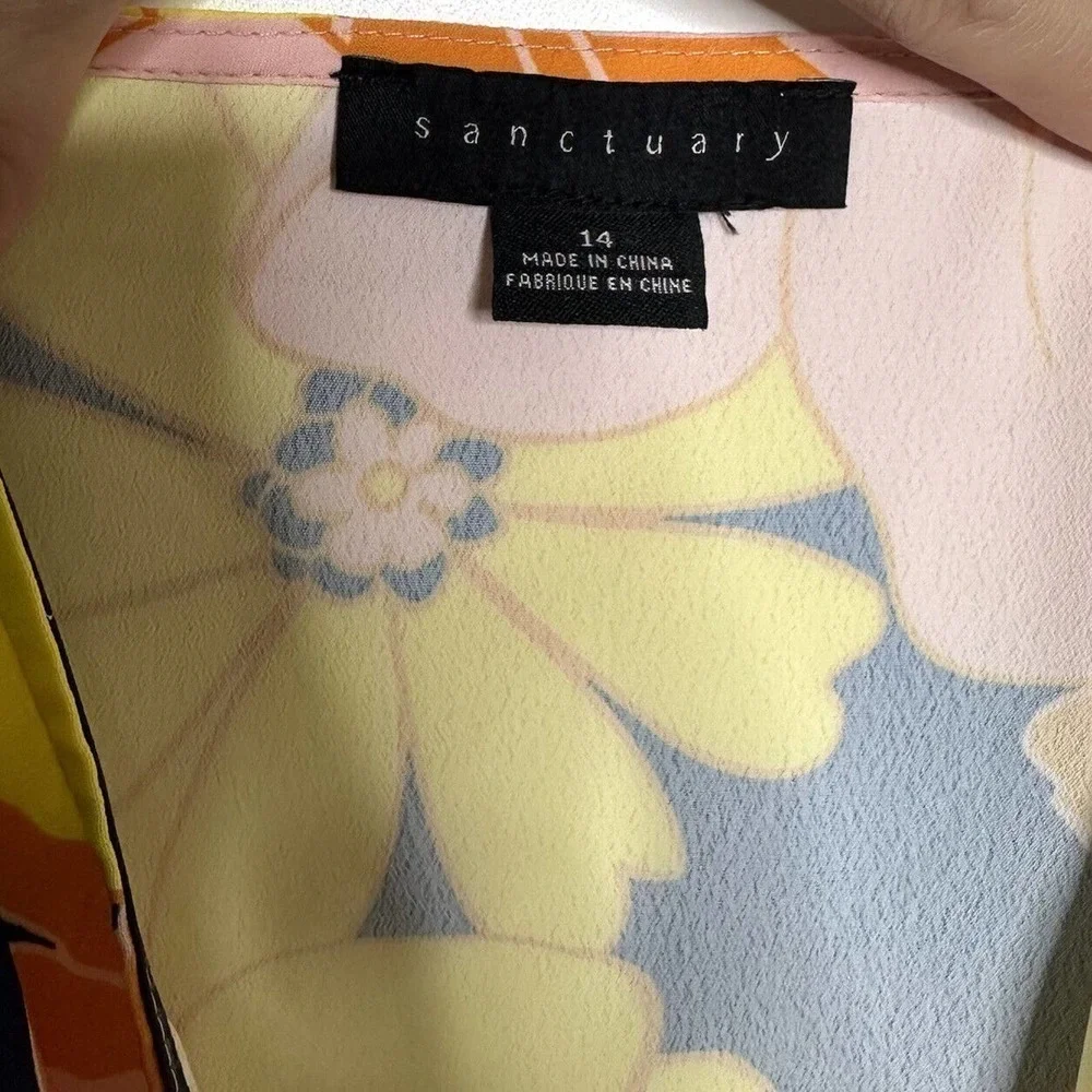 NWT REVOLVE Sanctuary Night Ride Floral Midi Skirt Women's Size 14